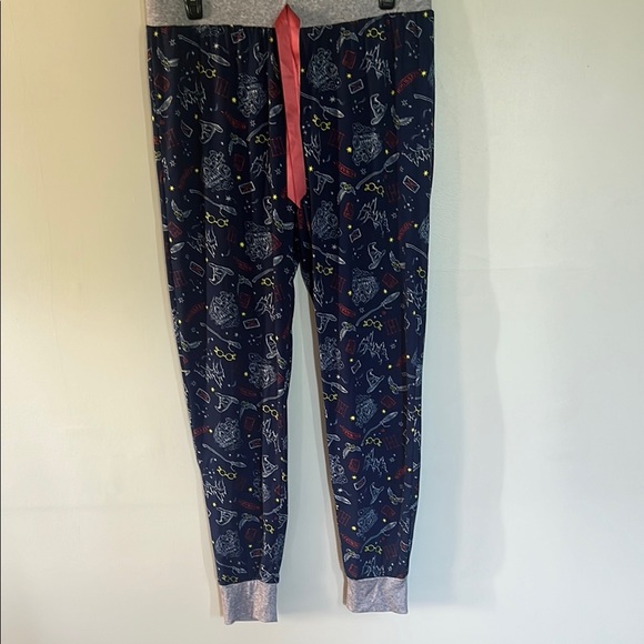 Harry Potter Warner Bros Blue and Red Pajama Bottoms - Picture 1 of 10